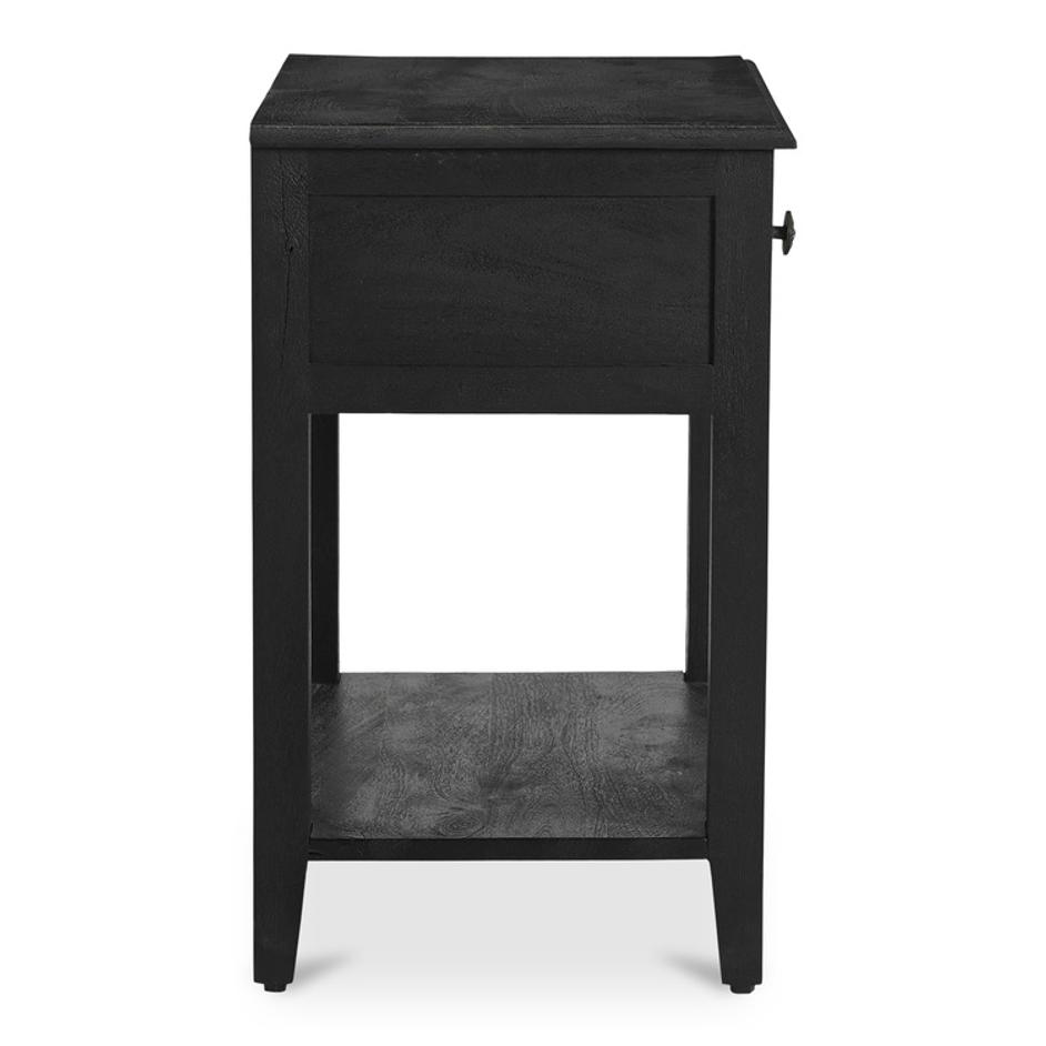 Corrine Nightstand Antique Black by Moes Home
