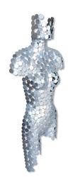 Silver Leaf Torso by Urbia Imports