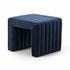 Augustine Ottoman In 21" In Sapphire Navy by FOUR HANDS