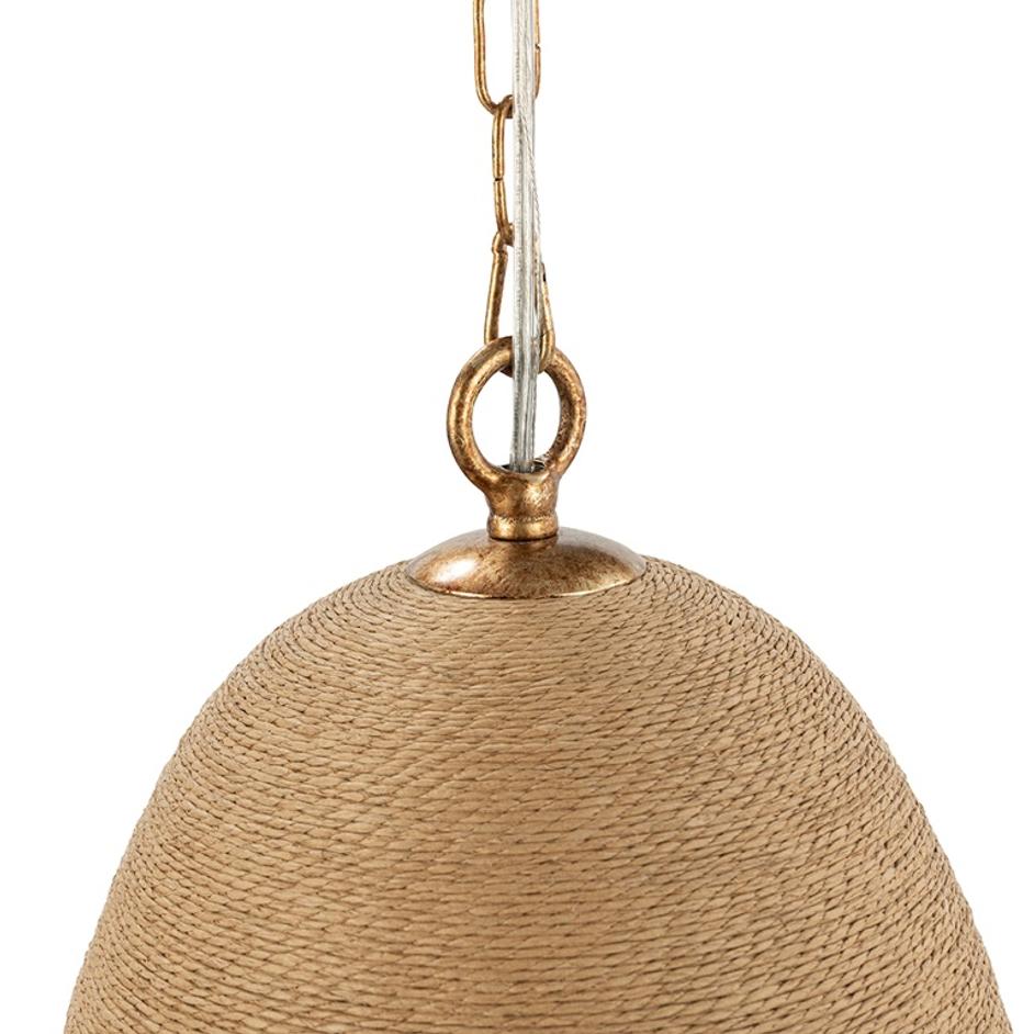 Kimbelle Pendant Natural/Black by Classic Home