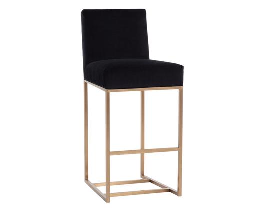JOYCE BARSTOOL - CUBE BLACK by Sunpan