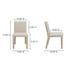 Monte Dining Chair Beige - Set Of Two by Moes Home
