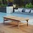 Longboat Outdoor Patio Teak Coffee Table In Natural by Modway Furniture