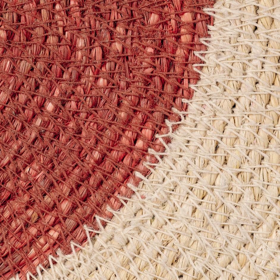 Sundial Seagrass Round Wall Art, Rust by Jamie Young