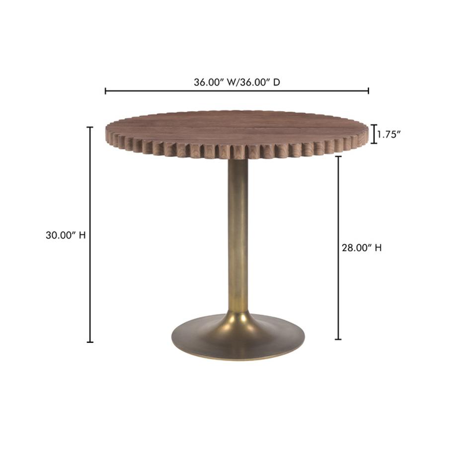 Nomi Cafe Table Brown by Moes Home