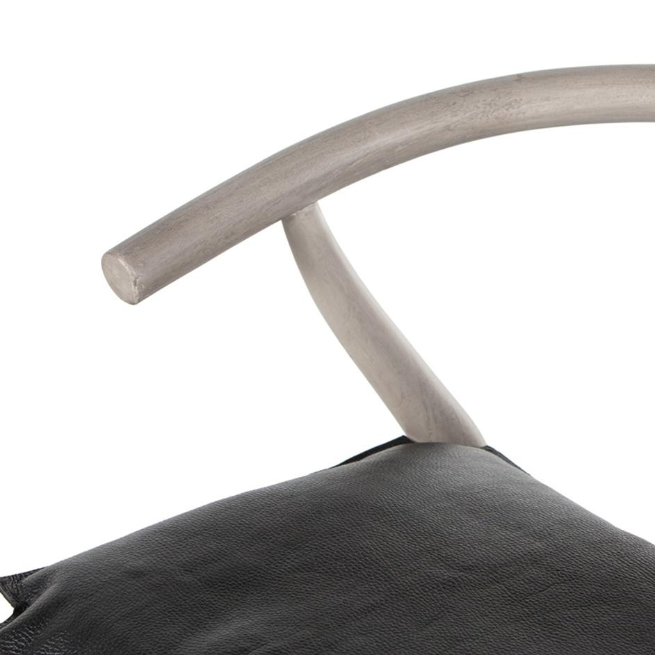 Muestra Stool W Cushion In Wht Grey In Bar by FOUR HANDS