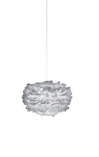 Eos Mini Plug-In Pendant in Grey with White Cord by UMAGE