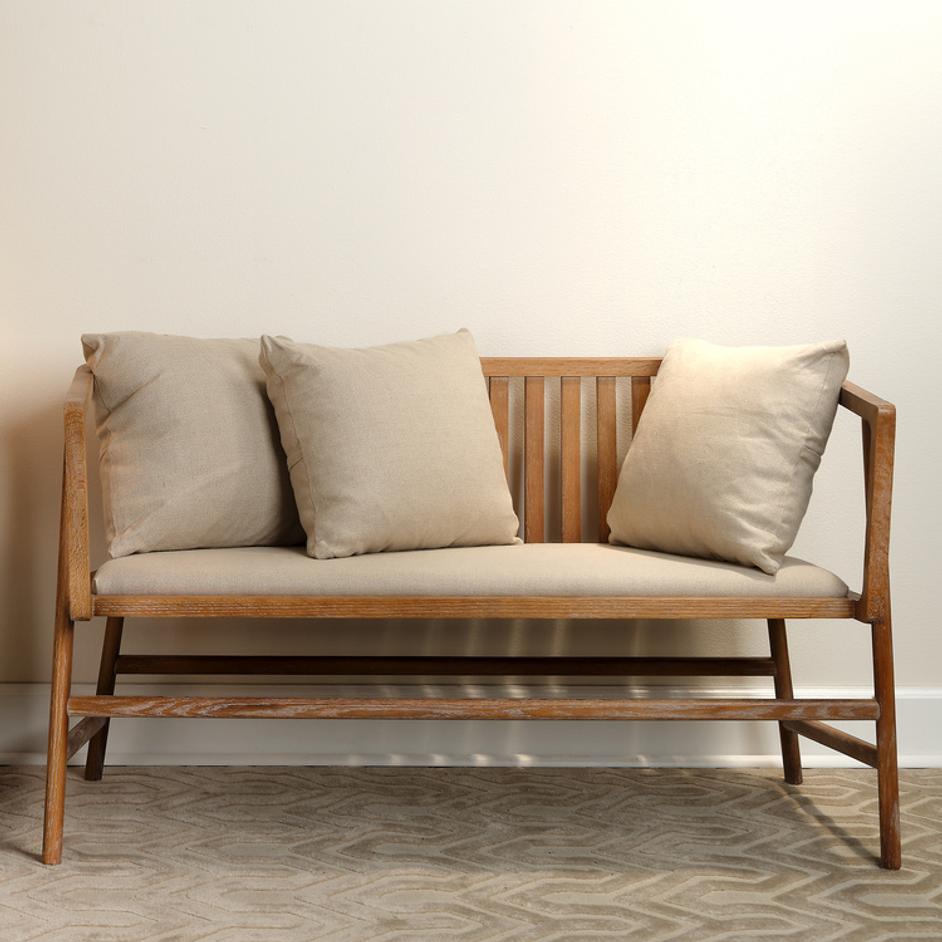 Grayson Wood Settee by Jamie Young