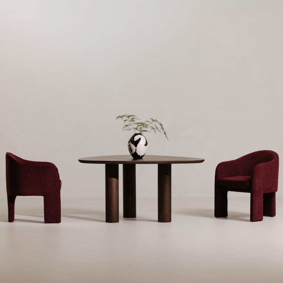 Clara Dining Chair Plum by Moes Home