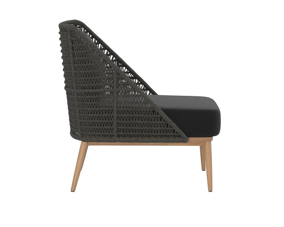ANDRIA LOUNGE CHAIR - ARASHI BLACK by Sunpan