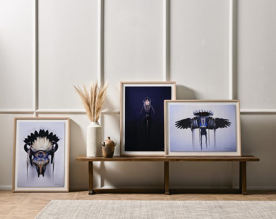 Black Horse Running by Boyd Elder - Vertical Grain 2.5 White Oak by Four Hands