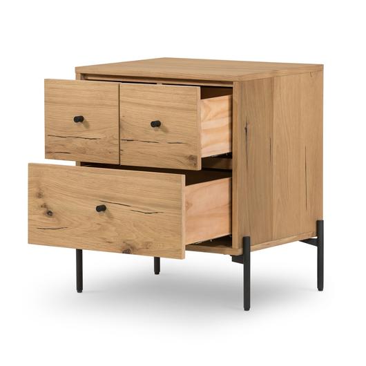 Eaton Nightstand-Light Oak Resin by FOUR HANDS