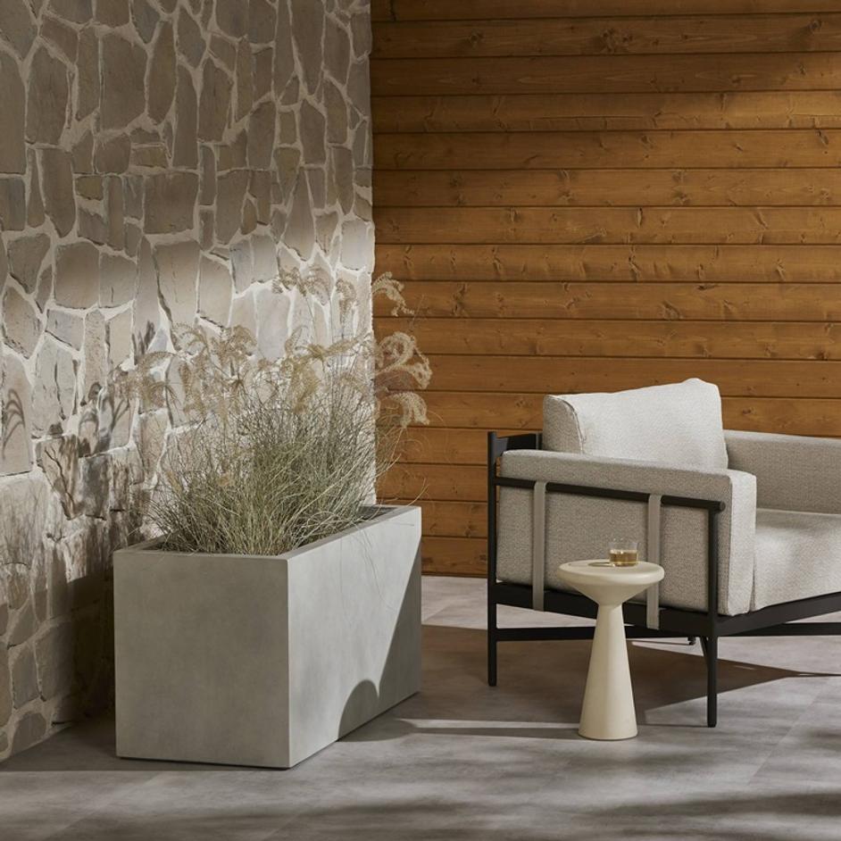 Kiro Planter - Natural Grey Concrete by Four Hands