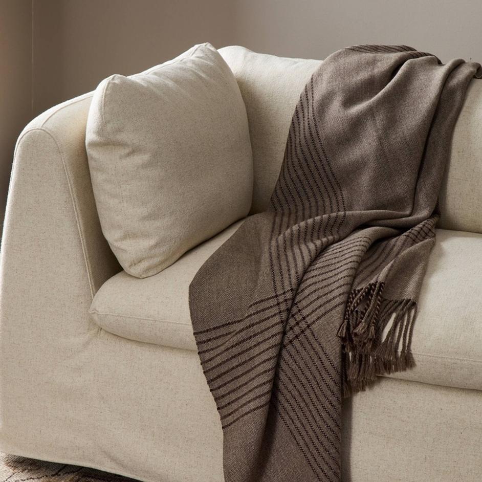 Iggy Slipcover Sofa-98" In Antwerp Natural And Sienna Brown by Four Hands