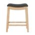 Elmo KD Fabric Counter Stool, Palladian Charcoal by New Pacific Direct