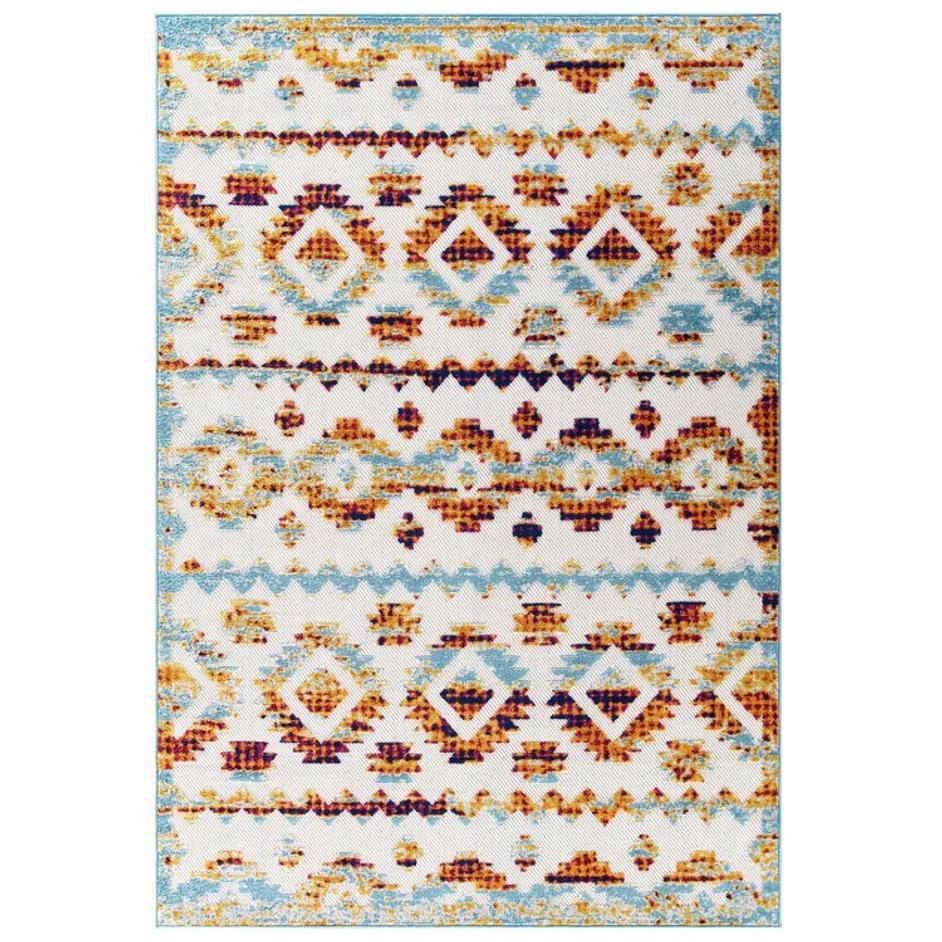 Burket Takara Abstract Diamond Moroccan Trellis 8X10 Indoor And Outdoor Area Rug In Multicolored by Modway Furniture