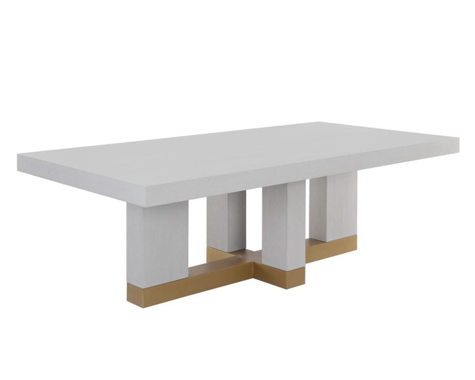 GRECO DINING TABLE - GAUNTLET GREY - 94.5" by Sunpan