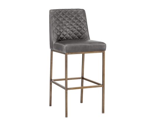 Leighland Barstool - Overcast Grey by Sunpan