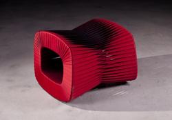 Seat Belt Stool,Red by PHILLIPS COLLECTION