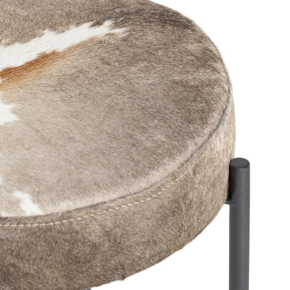 Nocona Stool In Speckled Hide In Counter by FOUR HANDS