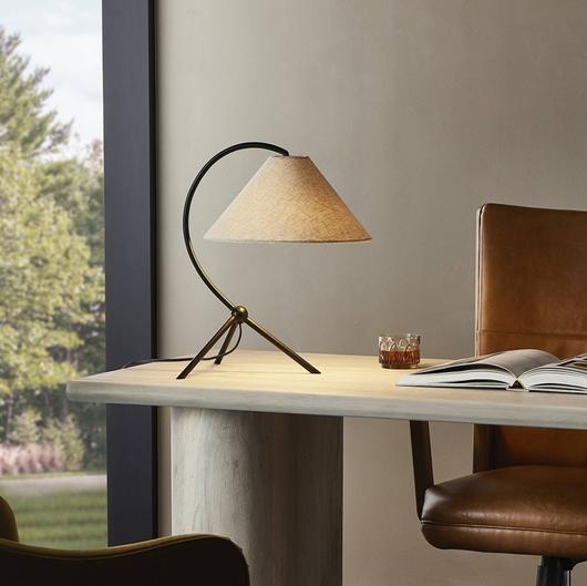 Emile Table Lamp - Matte Black by Four Hands