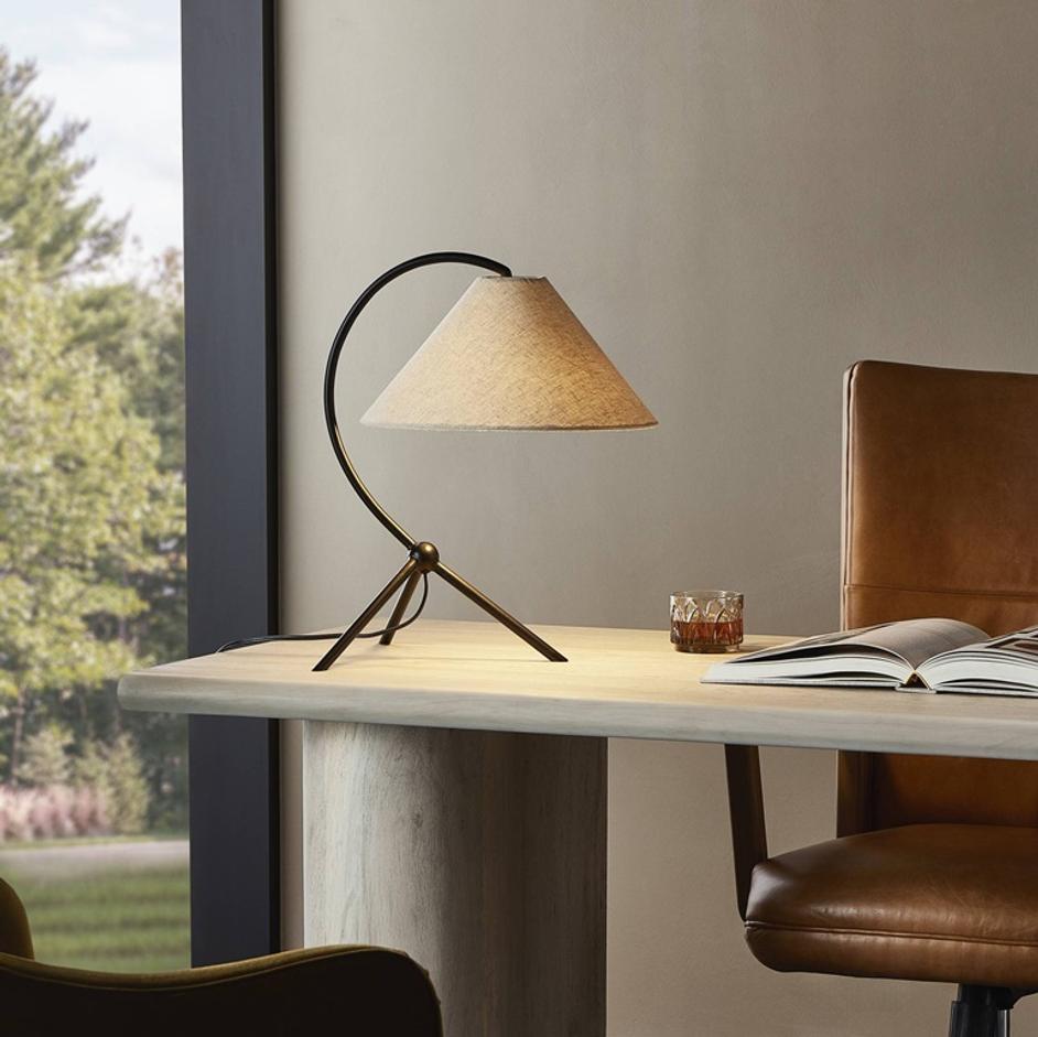 Emile Table Lamp - Matte Black by Four Hands