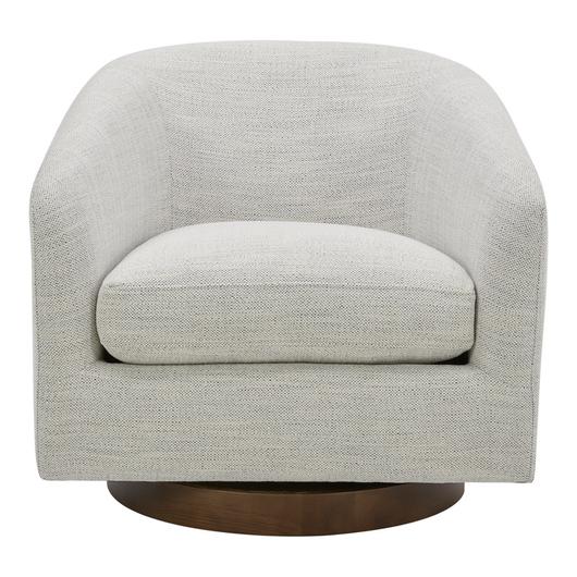 Oscy Swivel Chair Splashed White by Moes Home