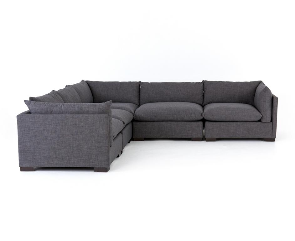 WESTWOOD 5-PIECE SECTIONAL-BENNETT CHARCOAL by FOUR HANDS