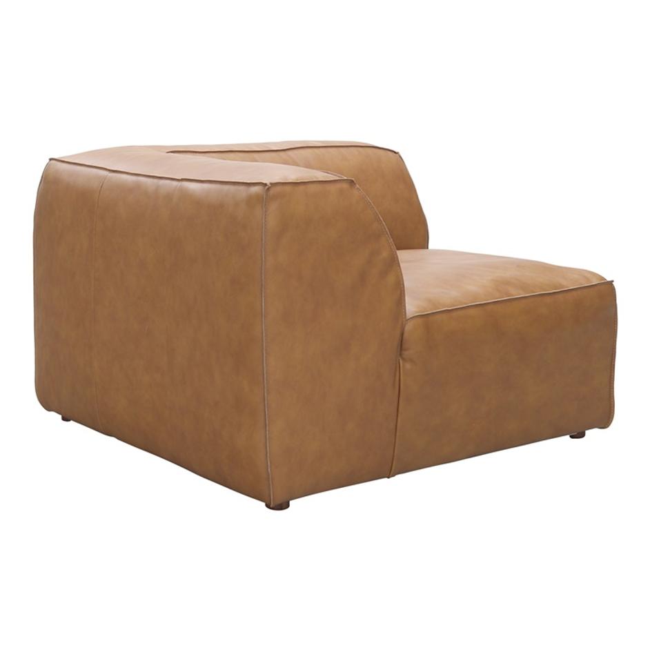 FORM CORNER CHAIR SONORAN TAN LEATHER by Moes Home