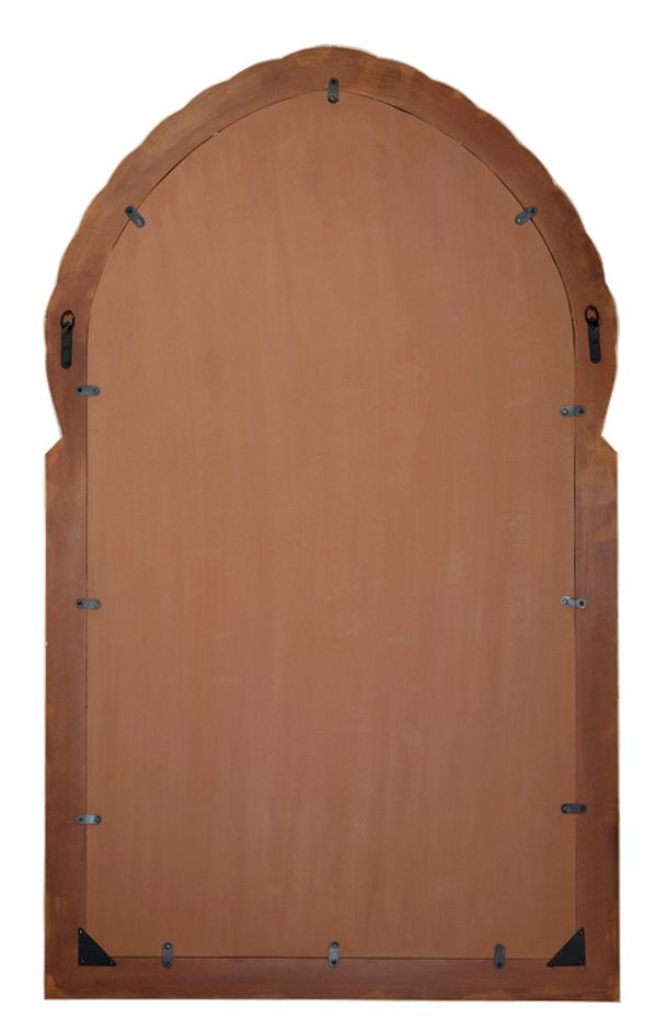 Bardot 60" Wood & Buffalo Bone Arch Wall Mirror by Jamie Young