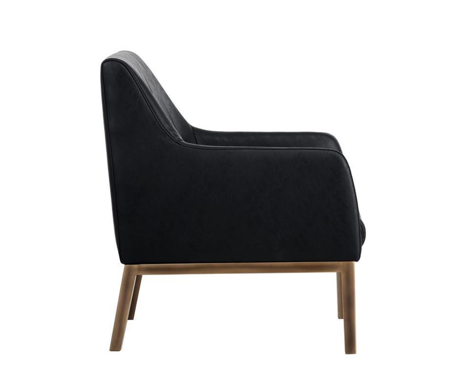 Wolfe Lounge Chair - Vintage Black by Sunpan