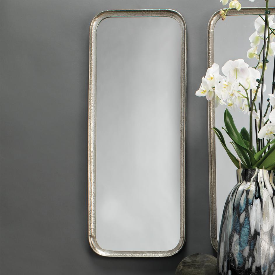Capital Iron Rectangle Wall Mirror, Silver Leaf by Jamie Young