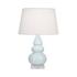 Baby Blue Small Triple Gourd Accent Lamp by Robert Abbey