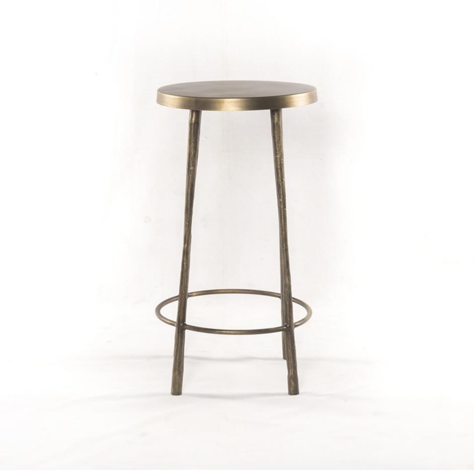 Westwood Counter Stool In Antique Brass by FOUR HANDS