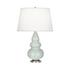 Celadon Small Triple Gourd Accent Lamp by Robert Abbey