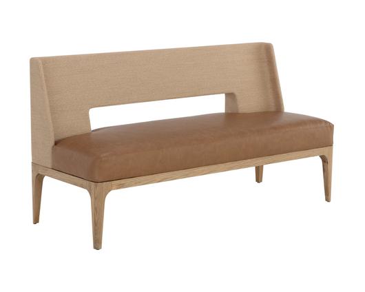 BROCCO BANQUETTE - MILLIKEN COGNAC by Sunpan