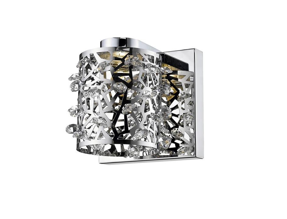 Fortuna 1 Light Wall Sconce in Chrome  Finish by Z-Lite