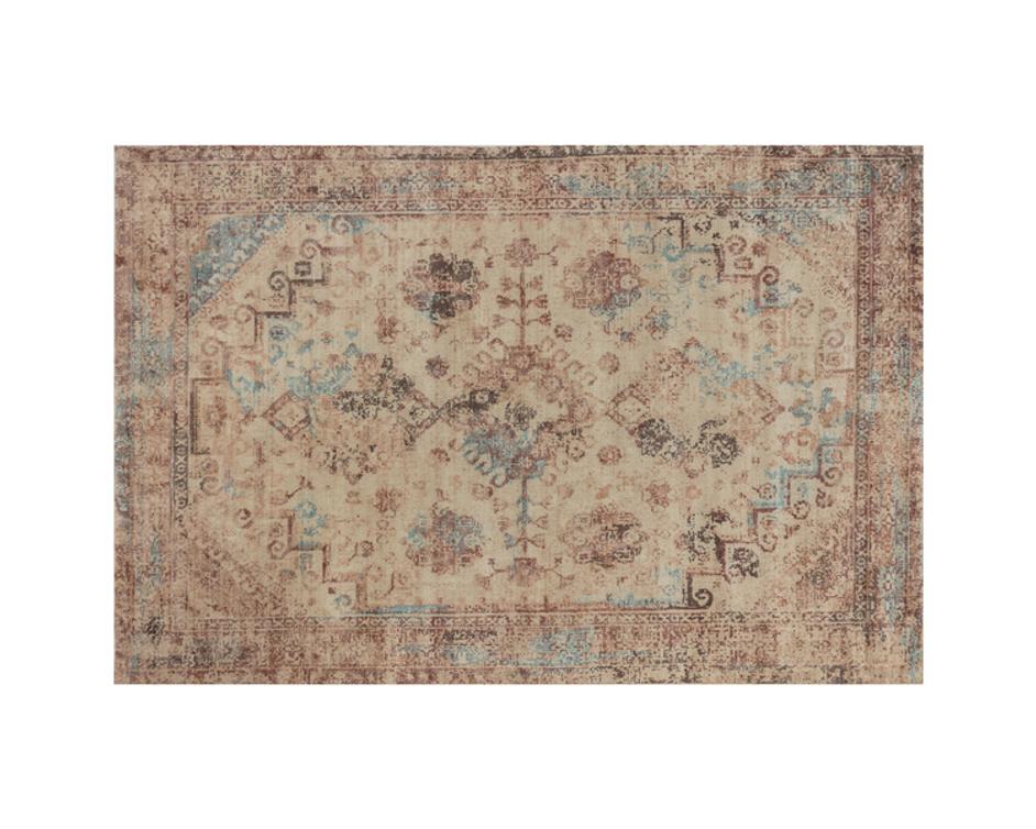 ZAGORA LOOM-KNOTTED RUG - RUST - 6' X 9' by Sunpan