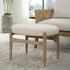 Acrobat Off-White Small Bench by Uttermost