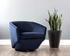 Treviso Swivel Armchair - Metropolis Blue by Sunpan