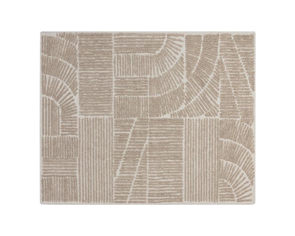 CORINTHIA HAND-WOVEN RUG - IVORY/BEIGE - 8' X 10' by Sunpan