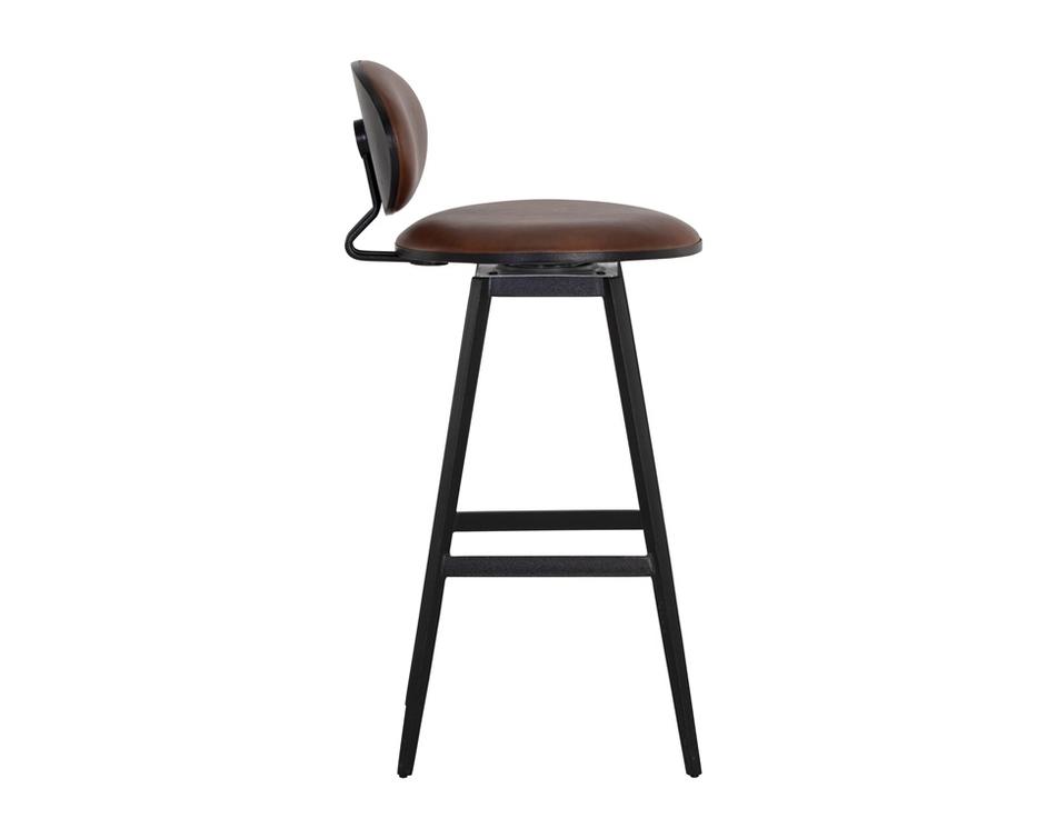 EMBER SWIVEL BARSTOOL - BRAVO COGNAC by Sunpan