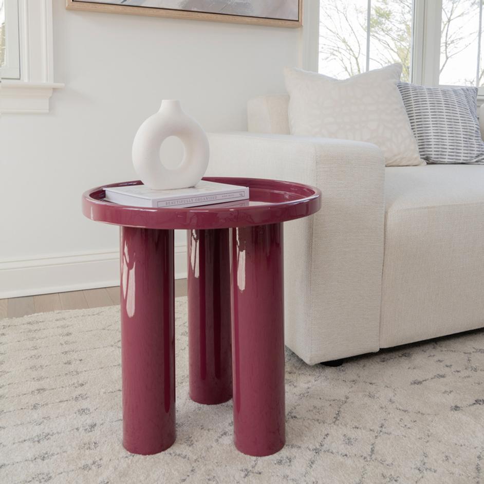 Sofia Enamel End Table by Urbia Imports