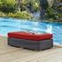Kindle Outdoor Patio Sunbrella® Rectangle Ottoman In Canvas Red by Modway Furniture