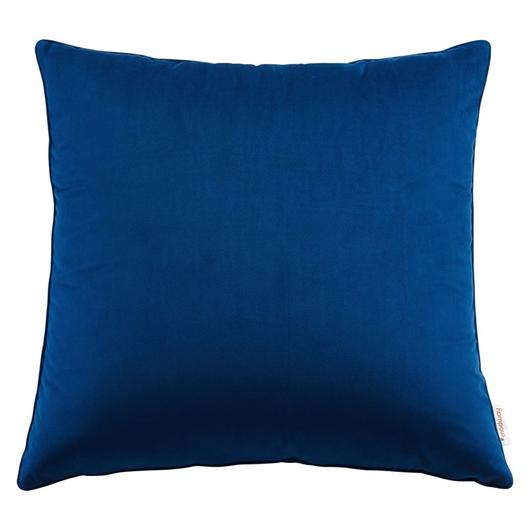 Annabel 24" Performance Velvet Throw Pillow In Navy by Modway Furniture