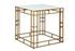 Gold Cubes Side Table by Furniture Classics
