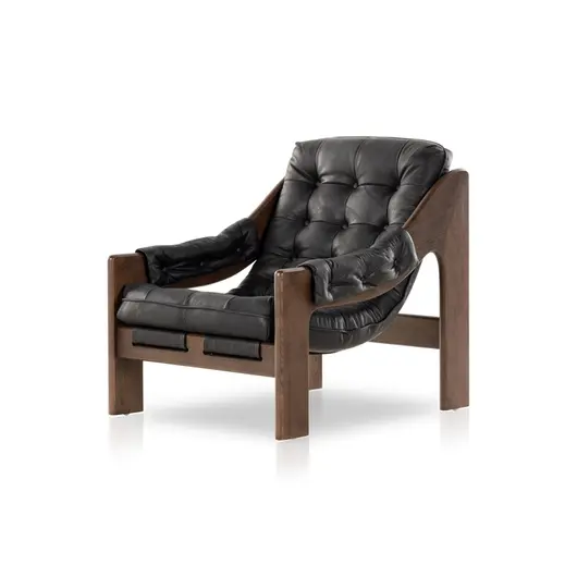 Halston Chair In Heirloom Black by FOUR HANDS