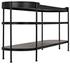 Cassio Console in Matte Black Industrial Steel by Noir Furniture