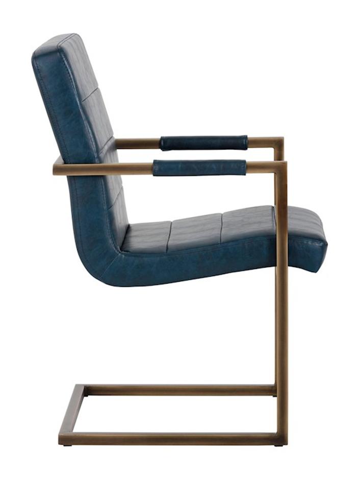 JAFAR ARMCHAIR - VINTAGE BLUE by Sunpan