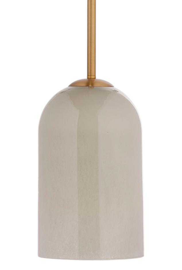Holt 1-Light Glass Pendant, Taupe by Jamie Young